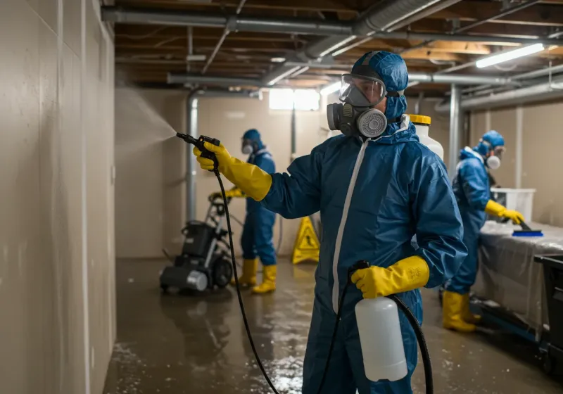 Basement Sanitization and Antimicrobial Treatment process in Elkhart County, IN